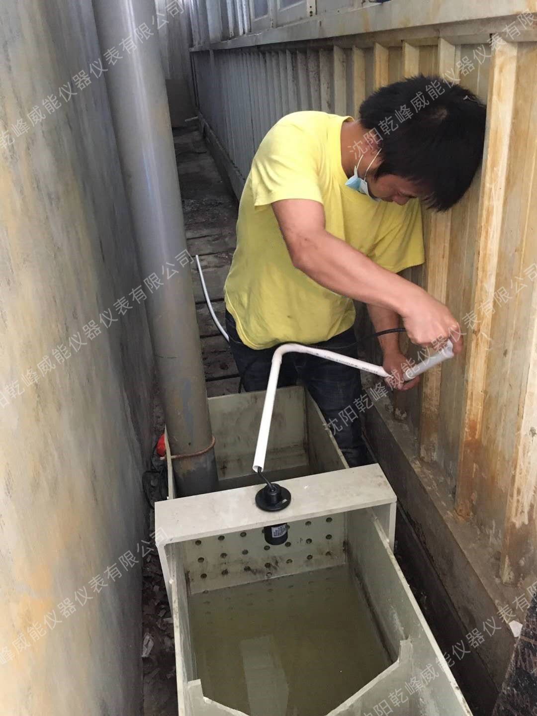 超声波流量计安装现场